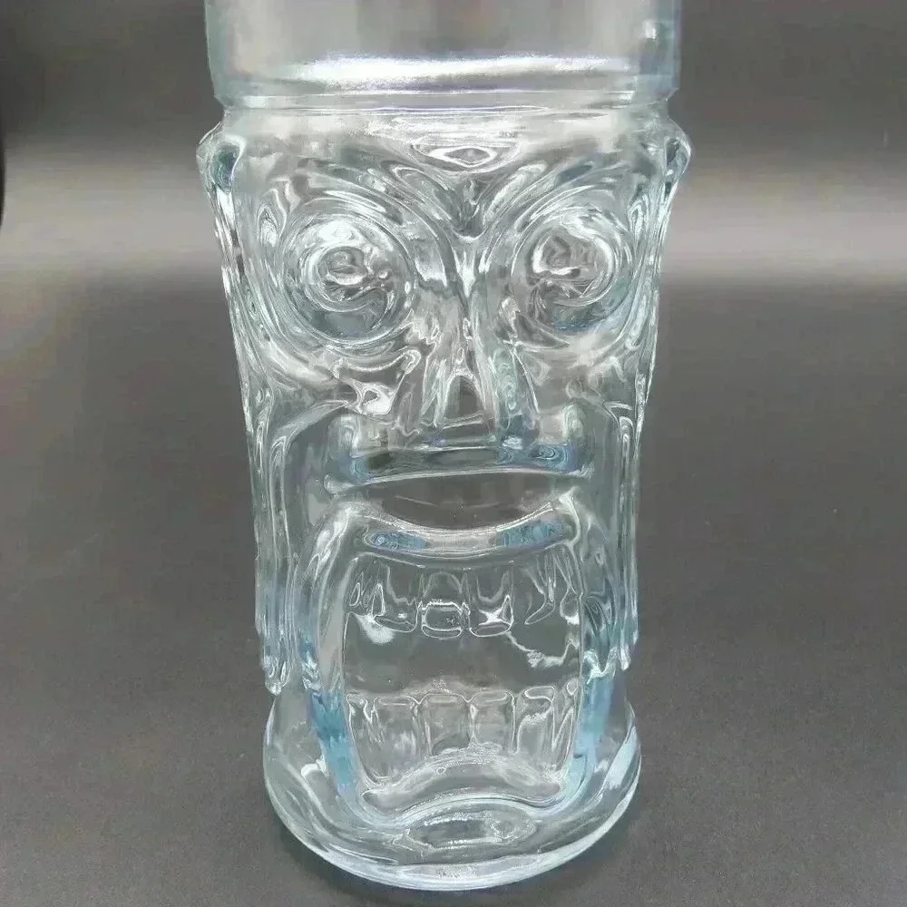 Anchor Hocking Glass Screaming Tiki Glass Drinking Glass Highball Vintage